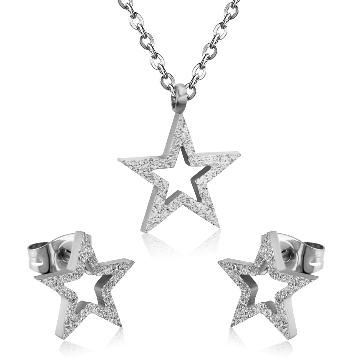 ASON Owl Cubic Zirconia Link Chain Pendant Necklace Jewelry Sets for Women/Girl Gold Color Fashion Piercing Stud Earrings asonjewelry